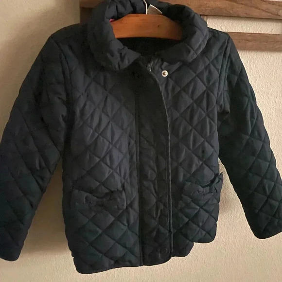 Gymboree long sleeve quilted jacket navy slate size 6 - Picture 2 of 4